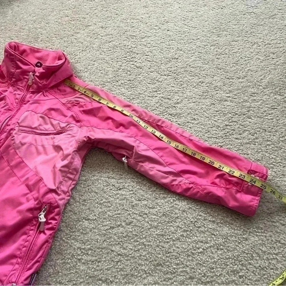 Obermeyer Zenon Shell Waterproof Jacket Coat Pink Juniors Size 14 Kids Snow Ski - Picture 10 of 16